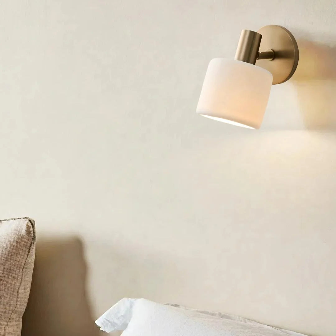 Modern porcelain shade wall sconce further product image 4