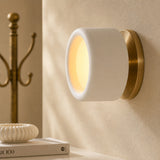 Modern porcelain shade wall sconce alternative angle view 7