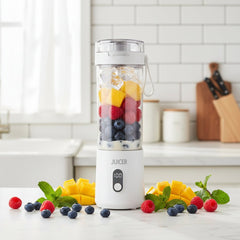 Portable Electric Citrus Juicer - Rechargeable USB Blender for Fresh Fruit Smoothies - Portable Blender Rechargeable - Hurbane Home