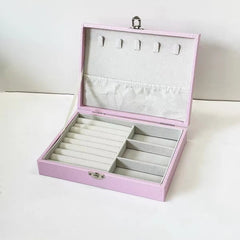 Portable Jewelry Box Organizer - Compact Travel Storage with Multi - Compartment Design - Jewelry Organizer Box - Hurbane Home