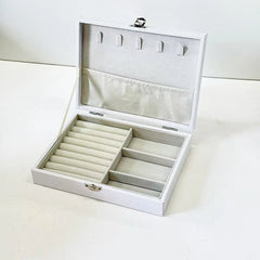 Portable Jewelry Box Organizer - Compact Travel Storage with Multi - Compartment Design - Jewelry Organizer Box - Hurbane Home