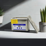 Portable jewelry cleaner with stainless steel tank