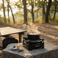 Portable Picnic Gas Stove: Compact Propane Burner for Outdoor Camping Cooking - Camping Gas Stove - Hurbane Home