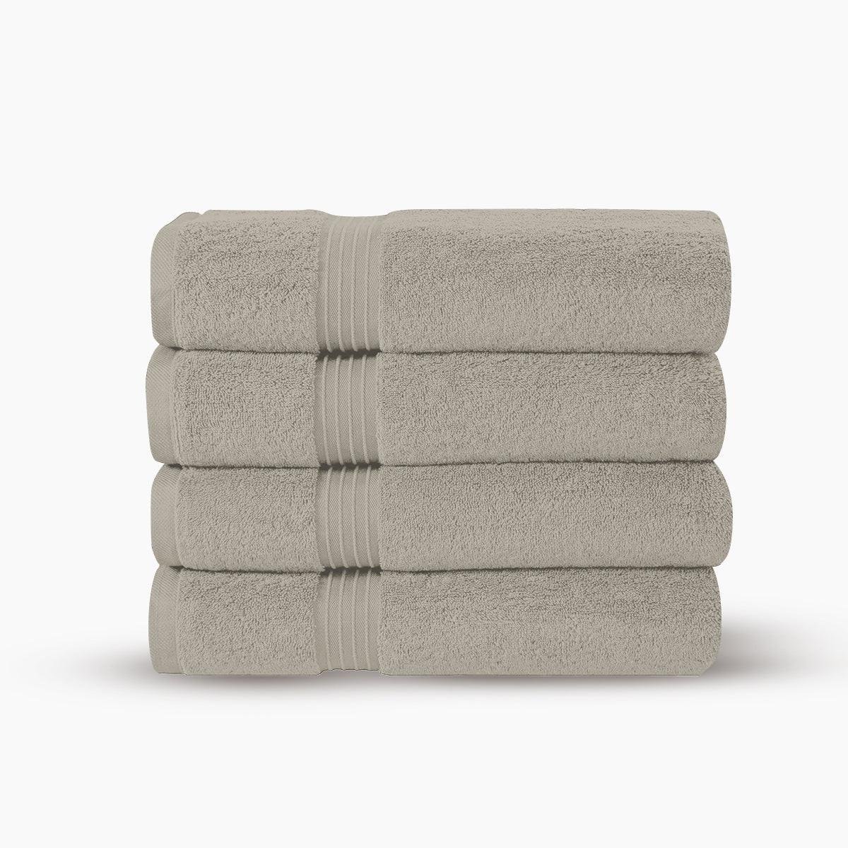 Premium Bath Towels | Set of 4 | Large, Absorbent, Beautiful Colors & Ultra Fluffy - 4 piece towels - Hurbane Home