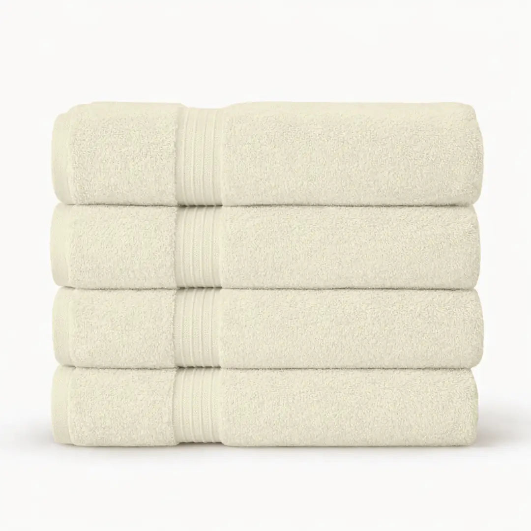 Premium Bath Towels | Set of 4 | Large, Absorbent, Beautiful Colors & Ultra Fluffy - 4 piece towels - Hurbane Home