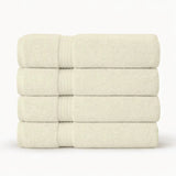 Premium Bath Towels | Set of 4 | Large, Absorbent, Beautiful Colors & Ultra Fluffy - 4 piece towels - Hurbane Home