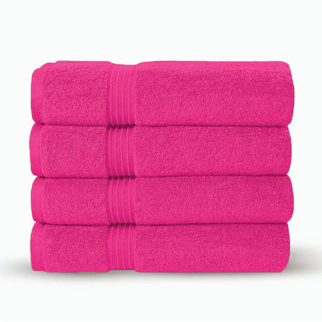 Premium Bath Towels | Set of 4 | Large, Absorbent, Beautiful Colors & Ultra Fluffy - 4 piece towels - Hurbane Home