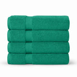 Premium Bath Towels | Set of 4 | Large, Absorbent, Beautiful Colors & Ultra Fluffy - 4 piece towels - Hurbane Home