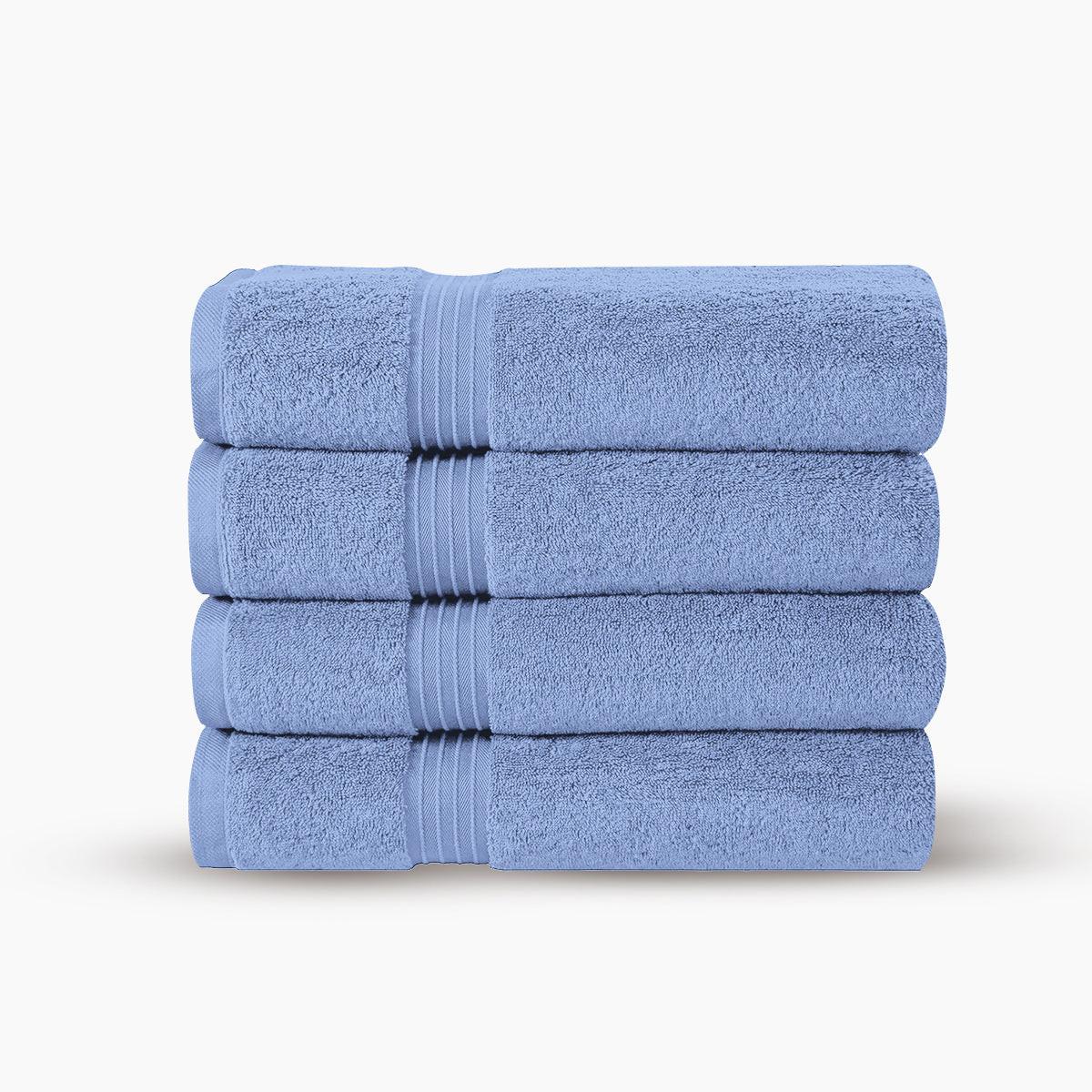 Premium Bath Towels | Set of 4 | Large, Absorbent, Beautiful Colors & Ultra Fluffy - 4 piece towels - Hurbane Home