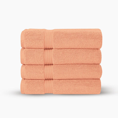 Premium Bath Towels | Set of 4 | Large, Absorbent, Beautiful Colors & Ultra Fluffy - 4 piece towels - Hurbane Home