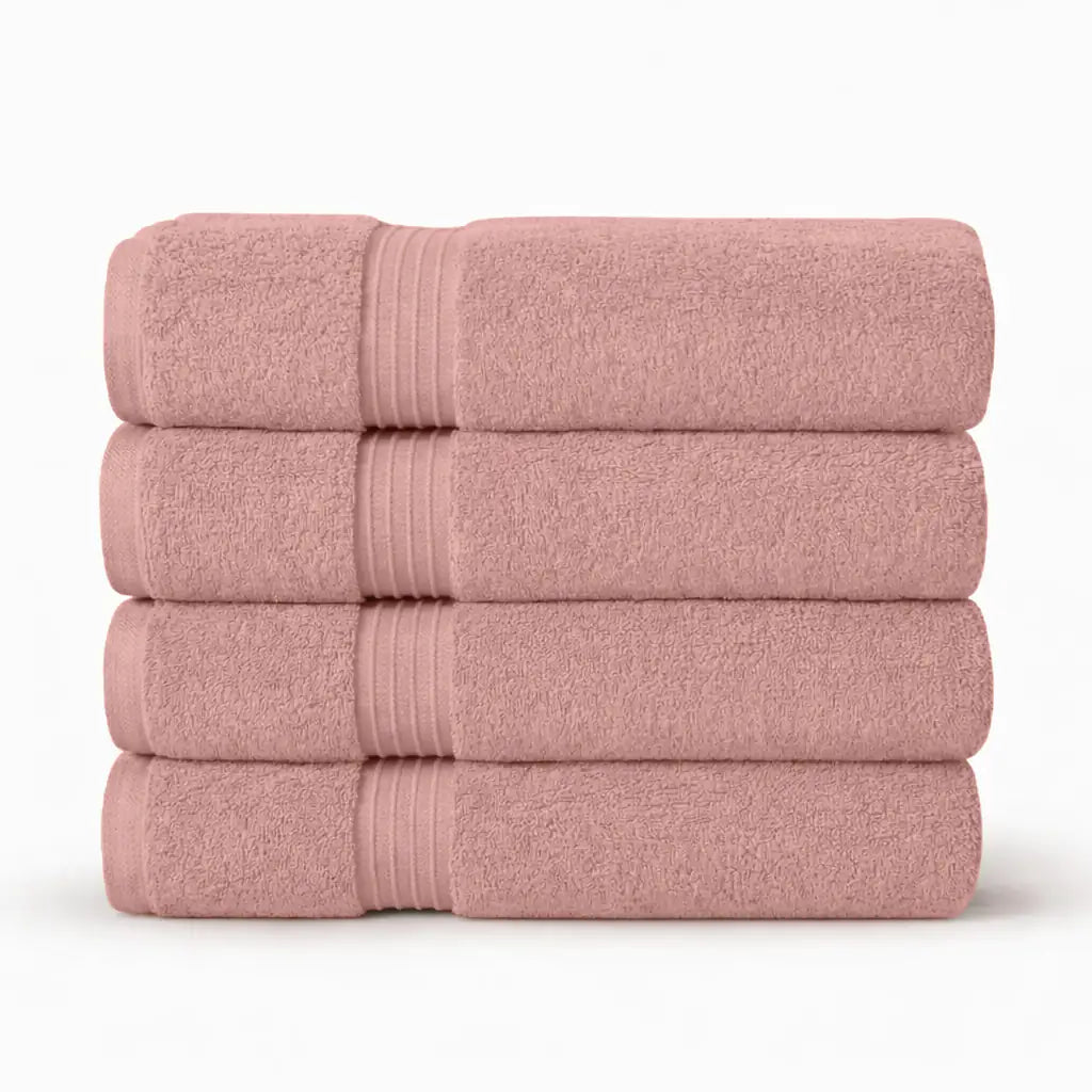 Premium Bath Towels | Set of 4 | Large, Absorbent, Beautiful Colors & Ultra Fluffy - 4 piece towels - Hurbane Home