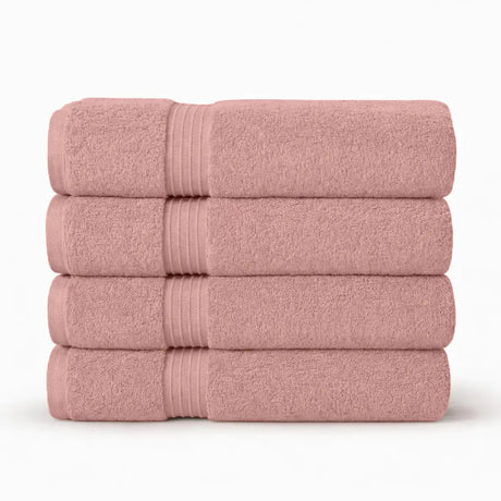 Premium Bath Towels | Set of 4 | Large, Absorbent, Beautiful Colors & Ultra Fluffy - 4 piece towels - Hurbane Home