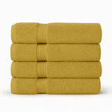 Premium Bath Towels | Set of 4 | Large, Absorbent, Beautiful Colors & Ultra Fluffy - 4 piece towels - Hurbane Home