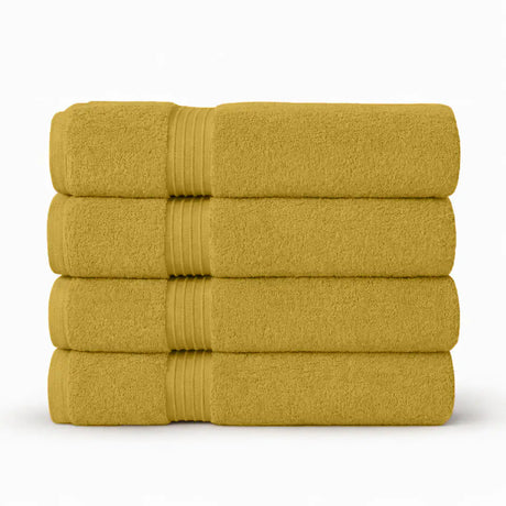 Premium Bath Towels | Set of 4 | Large, Absorbent, Beautiful Colors & Ultra Fluffy - 4 piece towels - Hurbane Home