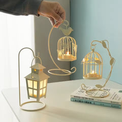 Premium decorative bird cage candle holder for interiors