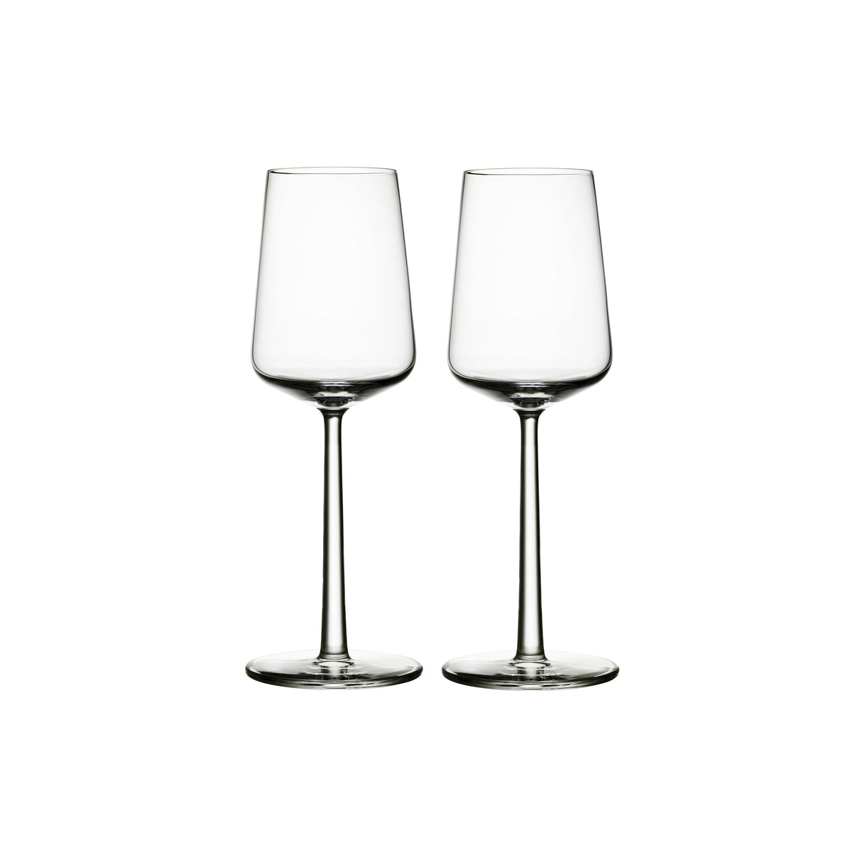 Premium wine glasses set with tulip bowl and slim stem