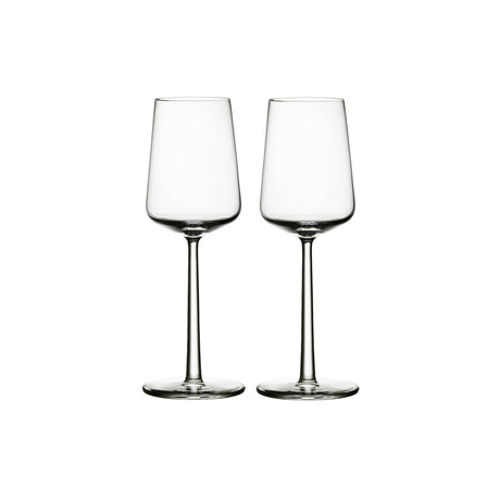 Premium wine glasses set with tulip bowl and slim stem