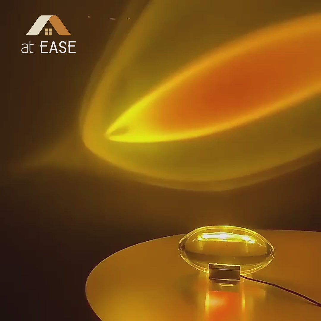 Pence Oval Ambient Glass Table Lamp Modern Fixture
