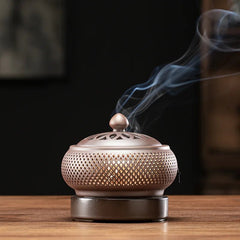 Purple Sand Electronic Incense Burner with Night Light for Home Decor - Hurbane Home
