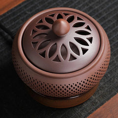 Purple Sand Electronic Incense Burner with Night Light for Home Decor - Hurbane Home