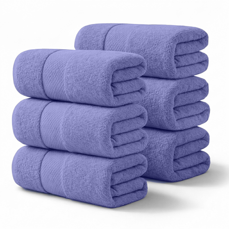 6-Piece Bath Sheet - 100% Cotton, Ultra-Absorbent, 550 GSM Extra Large Towels