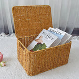 Rattan Laundry Basket - Large Woven Storage for Eco - Friendly Organization - Wooven Storage Baskets - Hurbane Home