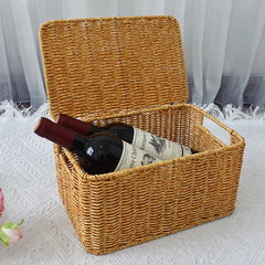 Rattan Laundry Basket - Large Woven Storage for Eco - Friendly Organization - Wooven Storage Baskets - Hurbane Home