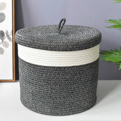 Rattan Style Storage Baskets - Versatile Woven Organizer for Home & Office - Wooven Storage Baskets - Hurbane Home