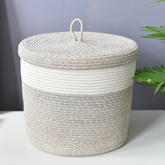 Rattan Style Storage Baskets - Versatile Woven Organizer for Home & Office - Wooven Storage Baskets - Hurbane Home