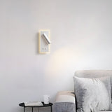 Aluminium bedside wall light in a matte finish, front view