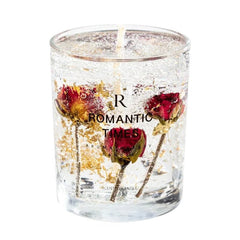 Real Flower Jelly Wax Candle – Aromatherapy Essential Oil Scented Crystal Cup Gift - Hurbane Home