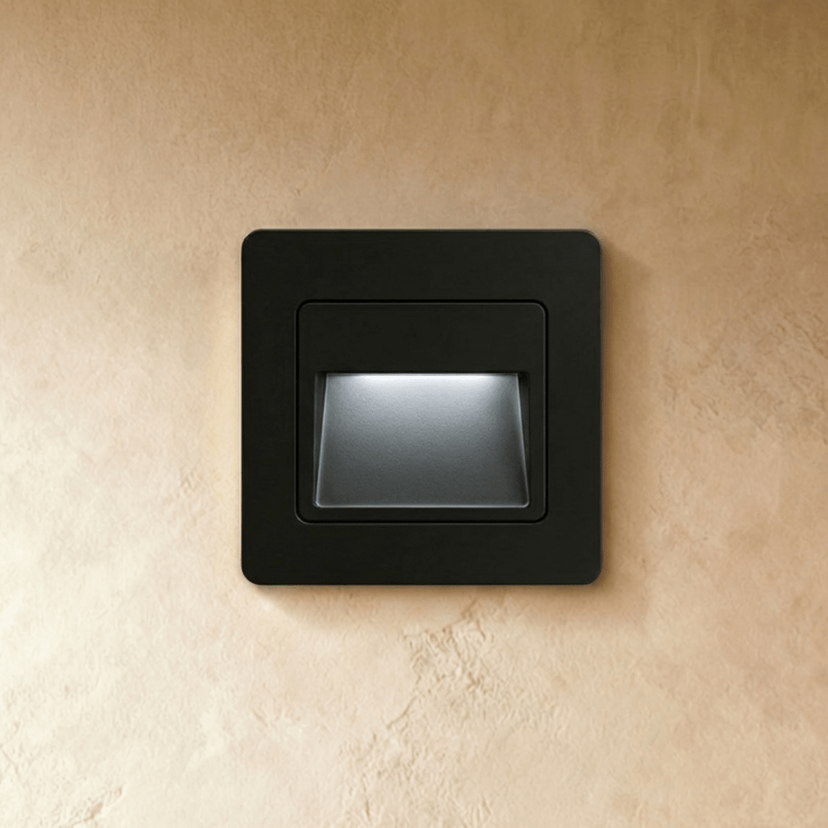 Recessed square indoor stair step light further product image 4