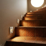 Recessed square indoor stair step light alternative angle view 13