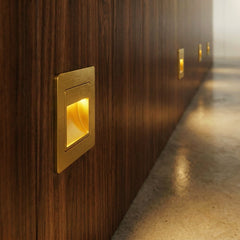 Recessed square indoor stair step light colour option view 15