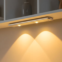 Magnetic rechargeable LED under cabinet light bar alternative angle view 1