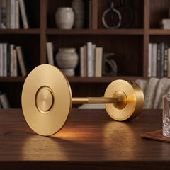 Rechargeable dish table lamp main product image on a plain background