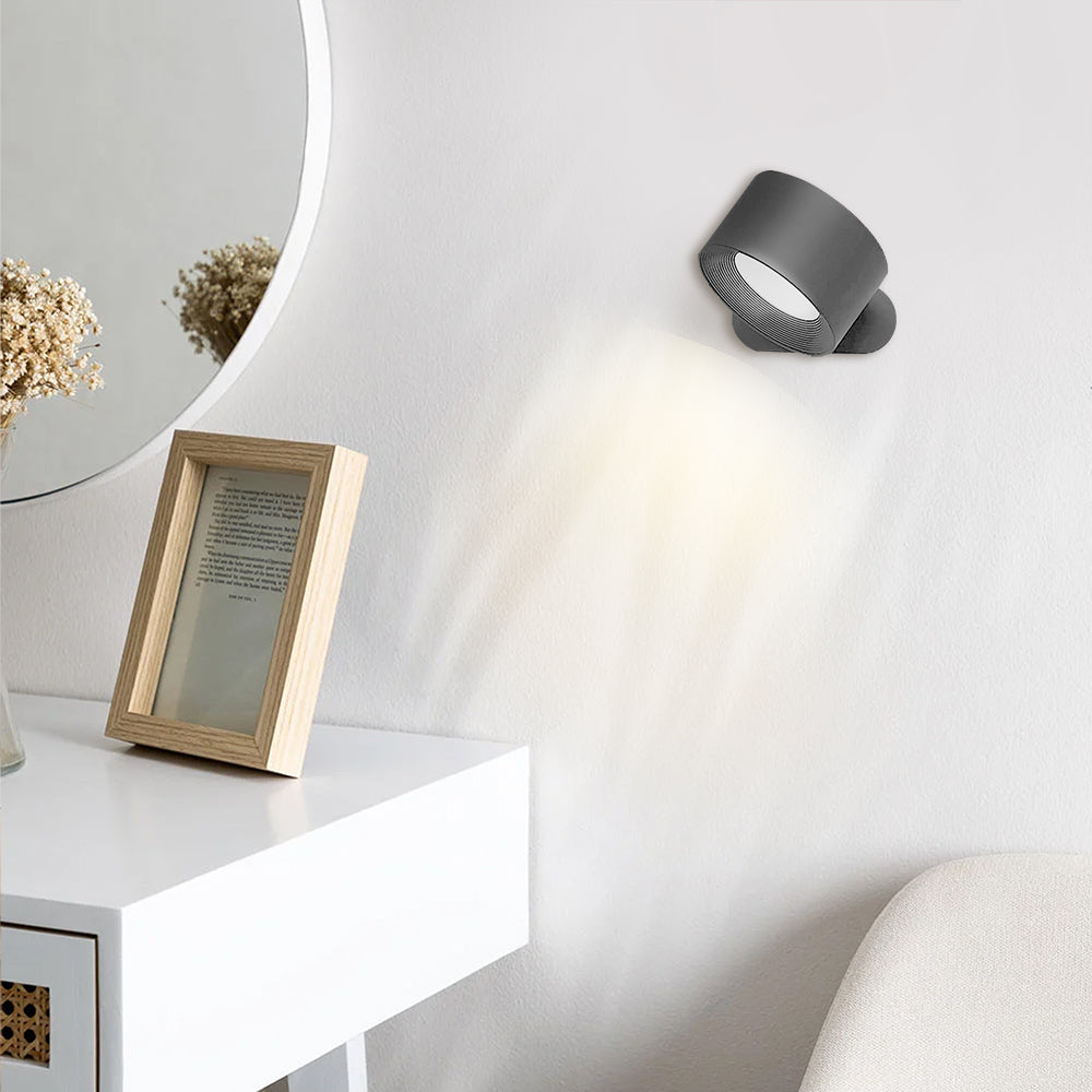 Rechargeable wall light front view