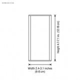 Rectangular outdoor wall light dimensions diagram