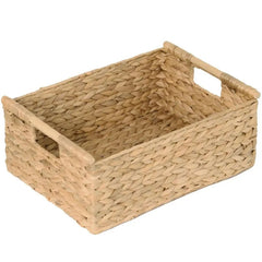 Rectangular Wicker Basket with Lid - Large Storage Solution for Home Organization - wicker storage baskets - Hurbane Home