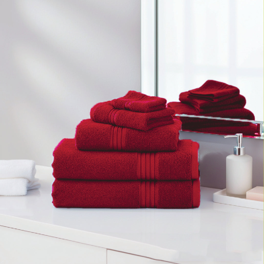 Premium Bath Towel Sets – 100% Egyptian Cotton, 550 GSM, 4 and 8-Piece Sets