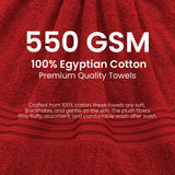 Premium Bath Towel Sets – 100% Egyptian Cotton, 550 GSM, 4 and 8-Piece Sets