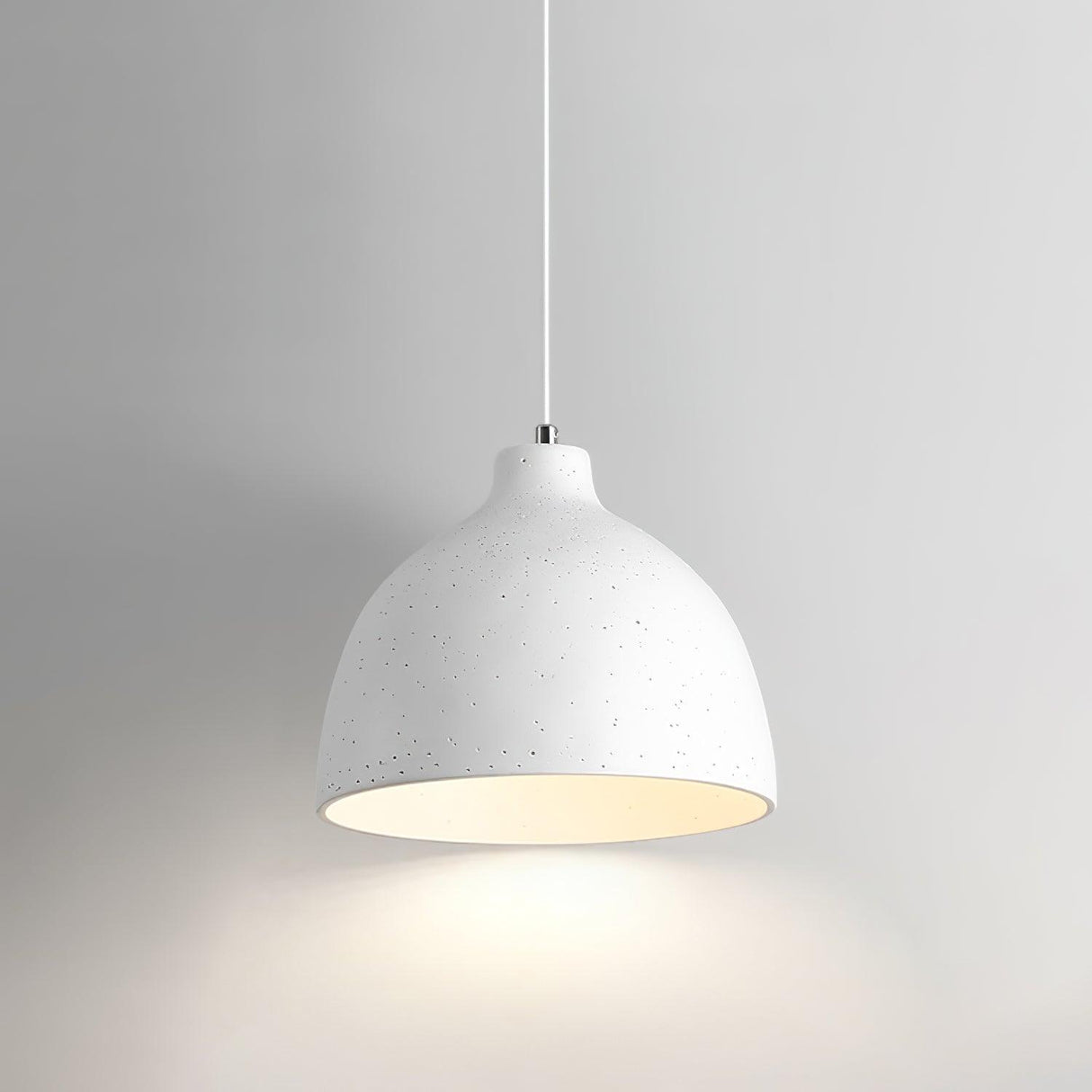 Resin dome pendant, 6.7 inch diameter with an E26 socket, view 16