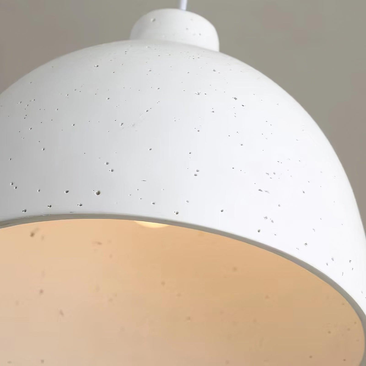 Speckled resin dome shade pendant for kitchen island lighting, view 18
