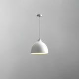 Terracotta resin dome pendant light with an iron ceiling fitting, view 33