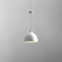Terracotta resin dome pendant light with an iron ceiling fitting, view 33