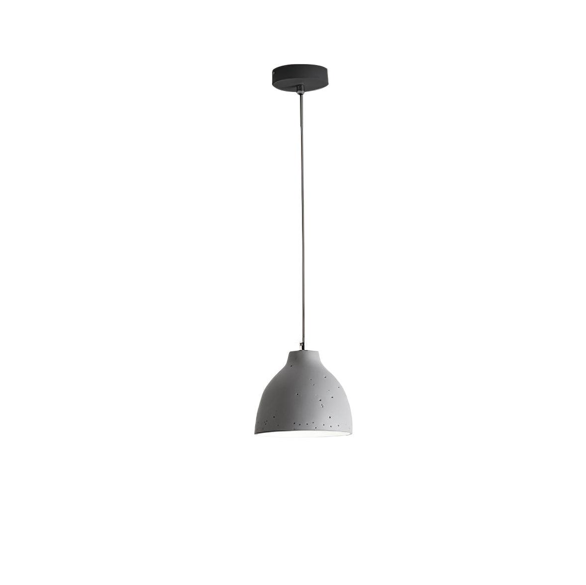 Matte dome pendant light with an adjustable 59 inch cable drop, view 35