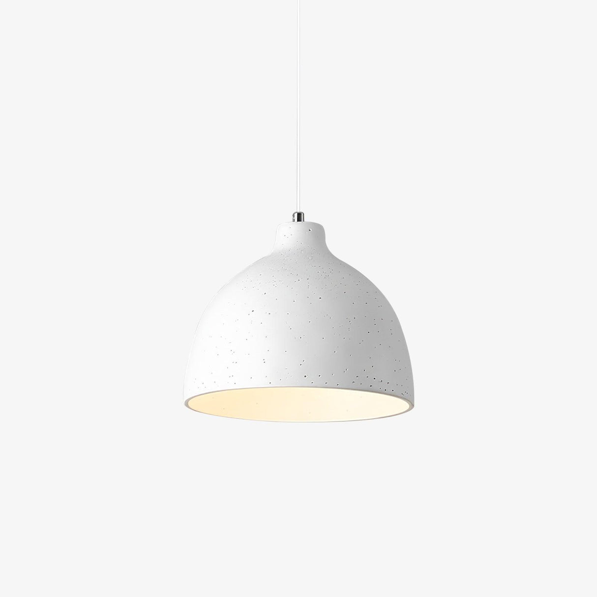 Terracotta resin dome pendant light with an iron ceiling fitting, view 51