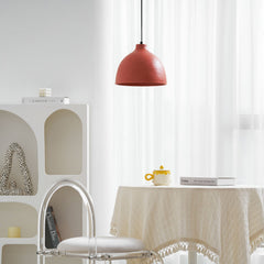 Matte dome pendant light with an adjustable 59 inch cable drop, view 59
