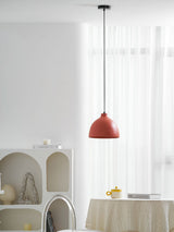 Deep dome pendant shade in grey speckled moulded resin, view 62