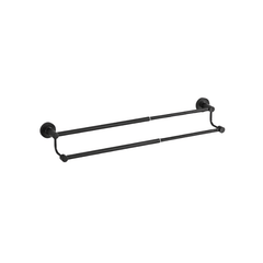 Retractable Towel Bar - Space - Saving Dual Rack with Slide - Out Design for Easy Storage - dual towel rack - Hurbane Home